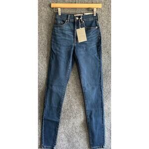 Everlane Women's 23 Jeans High Rise Skinny Denim Blue